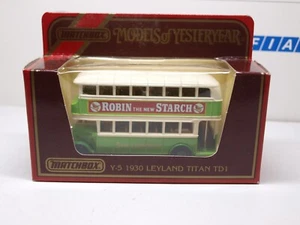 MATCHBOX / MOY - LEYLAND TITAN 1930 - MODELO DE AUTOBÚS ESCALA 1/76 - Y-5 - Imagen 1 de 5