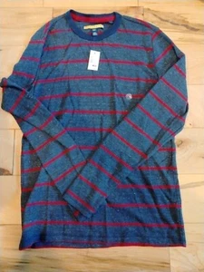 Prince & Fox Mens Thermal Shirt Size Medium red & Black Long Sleeve NEW - Picture 1 of 5