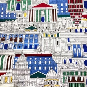 Around the World Hoffman International fabric, 100% cotton to sew 1.25 yards - Picture 1 of 7