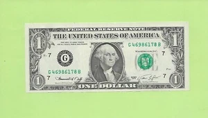 1974 ..UNCIRC 1 $ G 4698 6178 B .... 1974 1 $ G-B NICE NOTE FRN - Bild 1 von 2