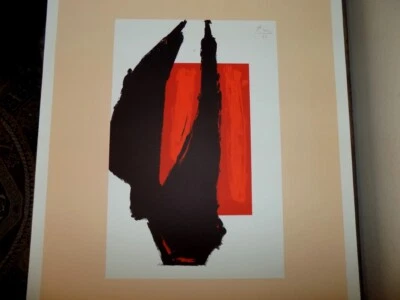 Robert Motherwell "Sem título" (Chicago) pôster edição limitada 1981 Estado perfeito - Imagem 1 de 4