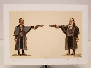 Scott C Hamilton The Duel Art Print Poster /40 5x5 Great Showdowns Mondo Hamlet - Picture 1 of 1