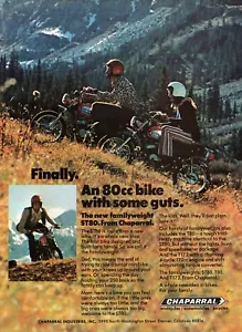 1972 Chaparral ST-80 Mini Bike Motorcycle Original Print Ad - Picture 1 of 1