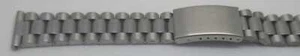 Stainless Steel Bracelet 100% President Attachment Straight 16-18-20mm Satin / - Picture 1 of 4