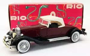 Rio 1/43 Scale Model Car 39 - 1931 Rolls Royce Phantom II - Maroon/White - Picture 1 of 3