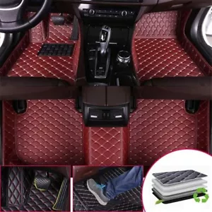 Juego completo alfombrillas coche aptas para Mercedes Benz Clase GLS 2016-2019 cuero PU - Imagen 1 de 10