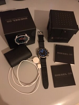 SMARTWATCH DIESEL ON FULL GUARD 2.5 GOOGLE WEAR OS DW6D1 HEARTBEAT BLACK LEATHER - Immagine 1 di 4