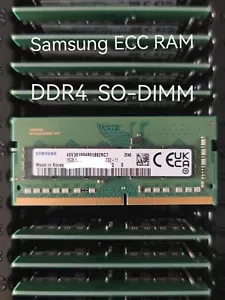 SAMSUNG 16GB ECC Laptop SODIMM RAM DDR4 3200MHz 2933MHz 2666MHz 2400MHz 260pin - Picture 1 of 7