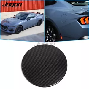 Carbon Fuel Tank Cap Gas Oil Protect Cover For Ford Mustang S650 GT Dark Horse - Picture 1 of 9