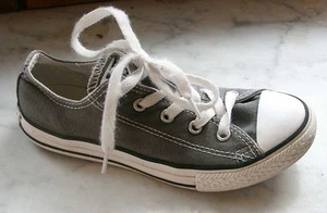 CONVERSE ♣ ALL STAR ♣ flache, nieriege CHUCKS ♣ Gr. 32 ♣ UK 13,5 ♣ - Bild 1 von 5