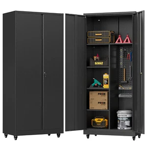 Rolling Tool Box WorkStation Tool Chest Cabinet Combo on Wheels w/Lock & Shelves - Picture 1 of 16