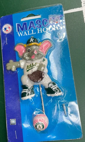 Oakland A’s Mascot Wall Hook Elephant NOS SC Sports New Rare MLB Athletics Cover