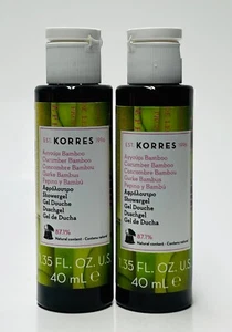 2 Korres GINGER LIME Travel Size Mini Shower Gel Body Wash ( 1.35 fl oz ) - Picture 1 of 1