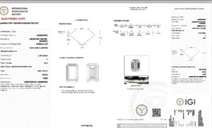 Lab Grown 0.70 Ct EMERALD Cut IGI Certified CVD Diamond H Color VS2 Clarity - Picture 1 of 11