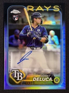 2024 Topps Chrome Update Jonny Deluca #AC-JD Refractor /499 Auto - Picture 1 of 2