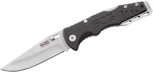 SOG Salute Mini Folding Knife 3.1" Bead Blast Clip Point Blade G10 Handle FF1001 - Picture 1 of 1