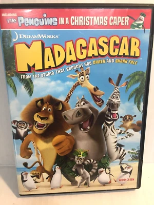Magagascar + Penguins in A Christmas Caper DVD/Ships free Same Day with Tracking - Image 1 of 2