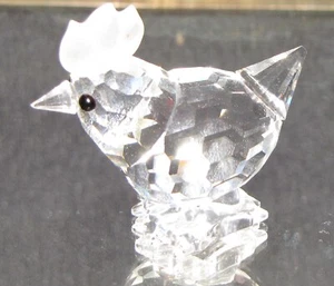 Swarovski Kristall Huhn/Hahn Miniatur Figur ~ 1,25 Zoll - Bild 1 von 8