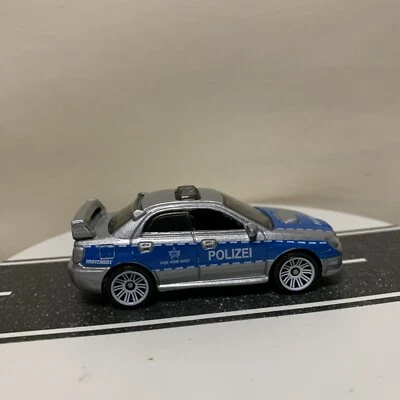 2020 Matchbox Highway Speeders 2007 Subaru Impreza WRX Police Polizei Silver NM - Image 1 of 4