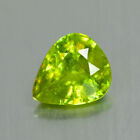 1.56Ct Pear_Tremendous Lustrous Unheated Green Titanite Sphene