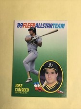 1989 Fleer Baseball  #2 Jose Canseco ALL STAR - NM-MINT  2526