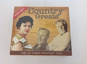 Juego de 4 CD Country Greats - 48 grandes éxitos - Rodgers, Reeves, Whitman, Cline - NUEVO - Imagen 1 de 4
