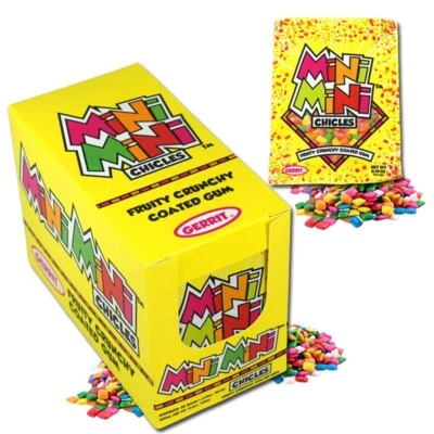 Gerrit 15.8 oz Box ASSORTED MINI MINI CHICLES Chiclets Chicle Gum Candy -20 Bags - Image 1 of 4