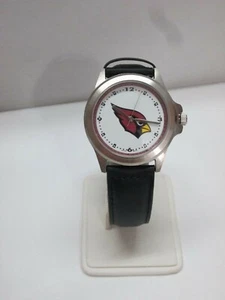 Reloj de vestir para hombre NFL Arizona Cardinals por Logoart correa de cuero negro - Imagen 1 de 5