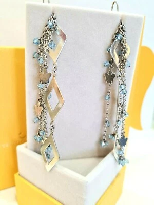 Roberto Giannotti GIA28 Orecchini Pendenti Azzurre Angeli Argento SCONTO 30% - Immagine 1 di 4