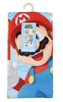 Super Mario Beach Bath Pool Towel 28”x 58” - Image 1 of 3