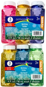 Outdoor Fun Bubbles 3 Pack - Scented Bubbles with Wands - LOT of 2 ( 6 Total ) - Picture 1 of 3