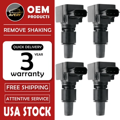 4 Ignition Coil For 2004 2005 2006 2007 2008 2009 10 2011 Mazda RX-8 1.3L UF501 - Image 1 of 4