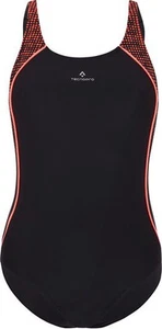 TECNOPRO Damen Rusantia Schwimmanzug Badeanzug, Schwarz/Orange, DE 40 - Picture 1 of 5