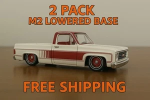 2 Pack Lowered Base M2 Chevy Square Body – Slammed Stance Custom Fit 1:64 Scale - Picture 1 of 3