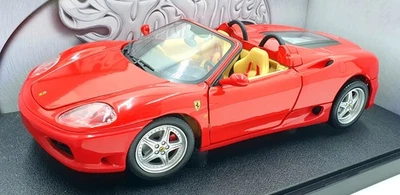 Hot Wheels 1/18 Scale 57310 - Ferrari 360 Spider - Red With Cream Seats - Image 1 of 4