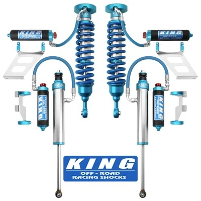 4 King 2.5 Ft/Rr Reservoir Shocks w/ Adjs - Leveling for 2007-2021 Toyota Tundra — 第 1/4 张图片