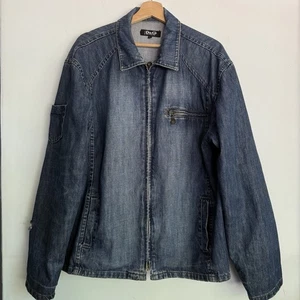 D&G Dolce & Gabbana Vintage Y2K Denim Jean Jacket Men’s L Distressed Grunge - Picture 1 of 19