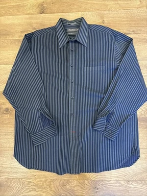 Daniel Cremieux Signature Collection XL Navy Green Button Up Egyptian Cotton - Image 1 of 4