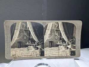 Antike Universal Stereokarte von 1897 ~ 4536 Schutzengel ~ Geistererscheinung - Bild 1 von 12