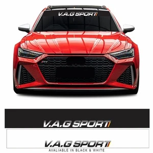 V.A.G Sport German Euro DUB Modified Race Car Windscreen Sunstrip Banner Sticker - Picture 1 of 2