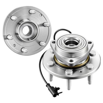 2PCS 4WD Front Wheel Bearing Hubs for 2007-2013 Chevy Silverado GMC Sierra 1500 - Image 1 of 4