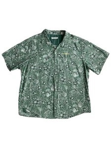 Tommy Bahama Hawaiian Shirt Oregon Ducks Short Sleeve Pima Cotton Men's 2XL XXL - Picture 1 of 4