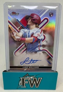 2022 Topps Finest - Finest Autographs Luke Williams #FA-LW (AU, RC) Phillies - Picture 1 of 2