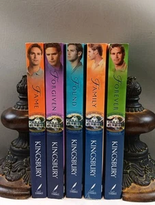 Karen Kingsbury Complete FIRSTBORN Series Book Lot 1-5 Baxter Family Drama - Foto 1 di 19