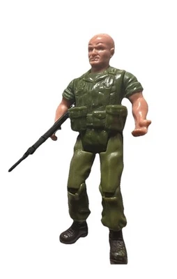 Extremadamente Raro DC Comics Sgt. Figura de acción Rock "Mack" con rifle Foto 1 de 4