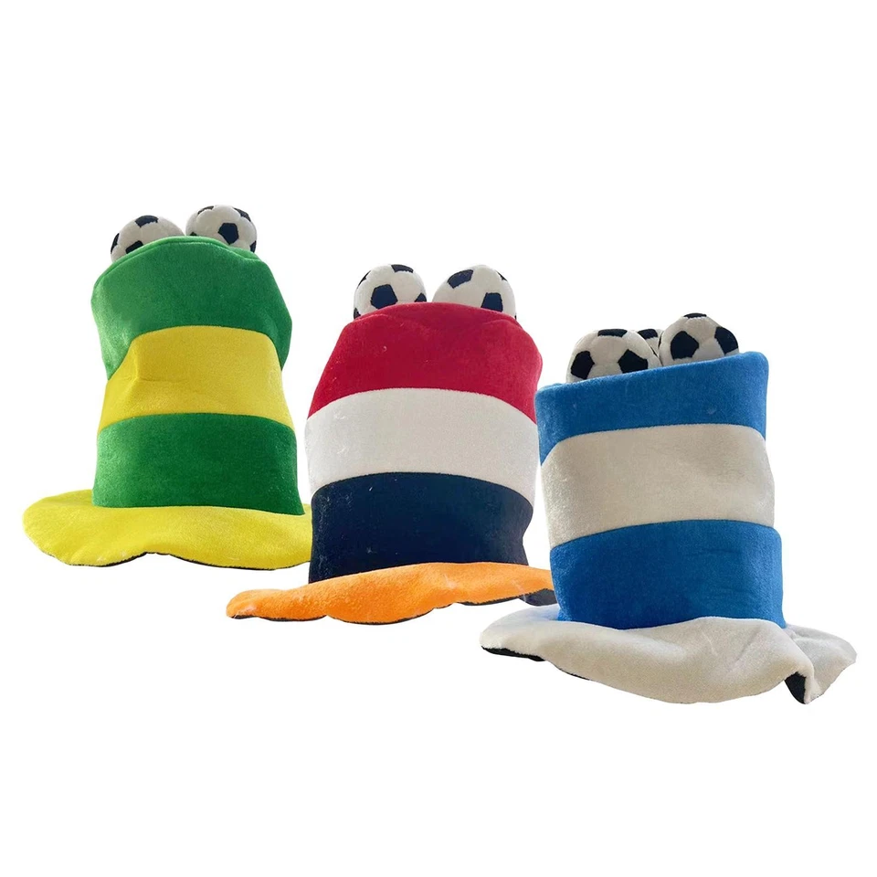 Gorra de fanático del fútbol gorra de fútbol de carnaval para bar de mascaradas disfraces fiesta Foto 1 de 1