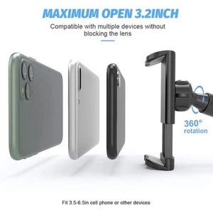 ｀Webcam Stand Phone Holder With Universal 1/4 Inch Screws Flexible Arm - Photo 1 sur 11