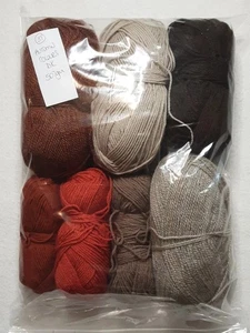 JOB LOT OF ACRYLIC DOUBLE KNIT YARN IN SHADES OF AUTUMN 507gm Pack 37 - Picture 1 of 2