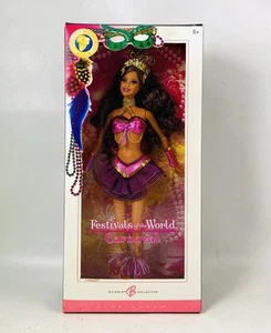 🌟Muñeca Barbie Festivales del Mundo Carnaval Etiqueta Rosa, 2005 Mattel J0927 - Imagen 1 de 7