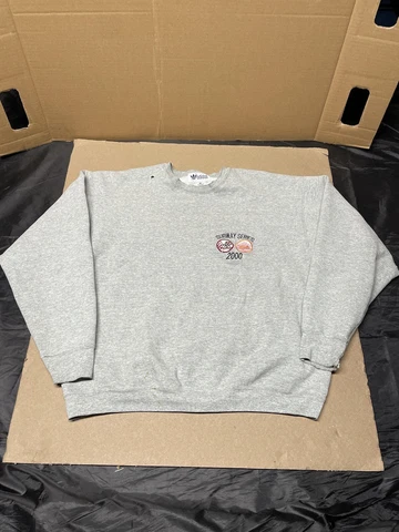 Vintage Adidas Subway Series Yankees Mets 2000 Crewneck Sweater Gray Mens XL Cover